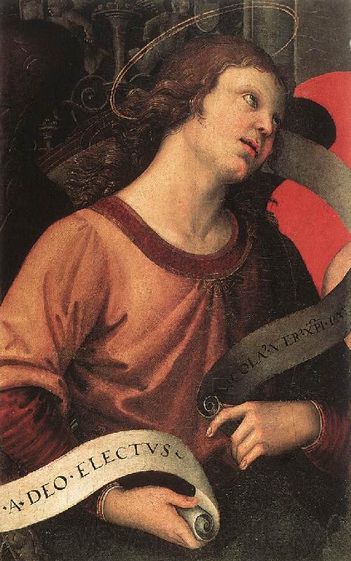 RAFFAELLO Sanzio Angel (fragment of the Baronci Altarpiece) dg Spain oil painting art